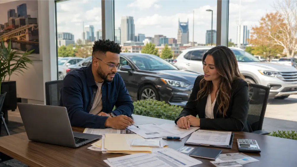 Blog 1 Self-Employed Car Financing Proof of Income Guide: 1099 buyers document income for car financing, from bank statements to tax forms.