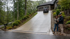 Steep driveway safety depends on traction, drainage, transitions, and access. Learn the warning signs North Georgia homeowners should watch. 